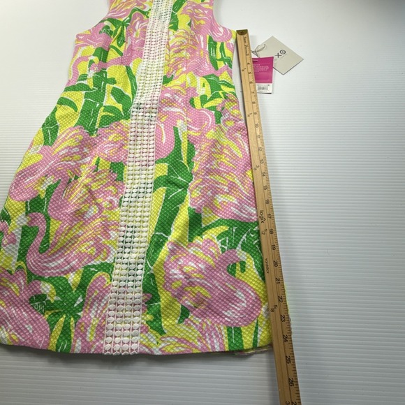 NWT Lilly Pulitzer By Target Large Flamingo Fan Dance Shift Dress Women's 4 - Picture 5 of 8